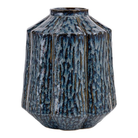 VASO CERAMICA CM.22x22x25 BLU